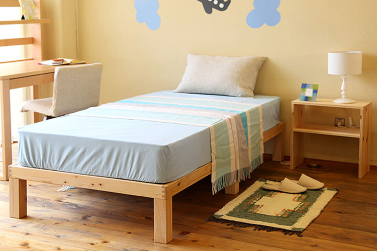 ひのきのすのこベッド