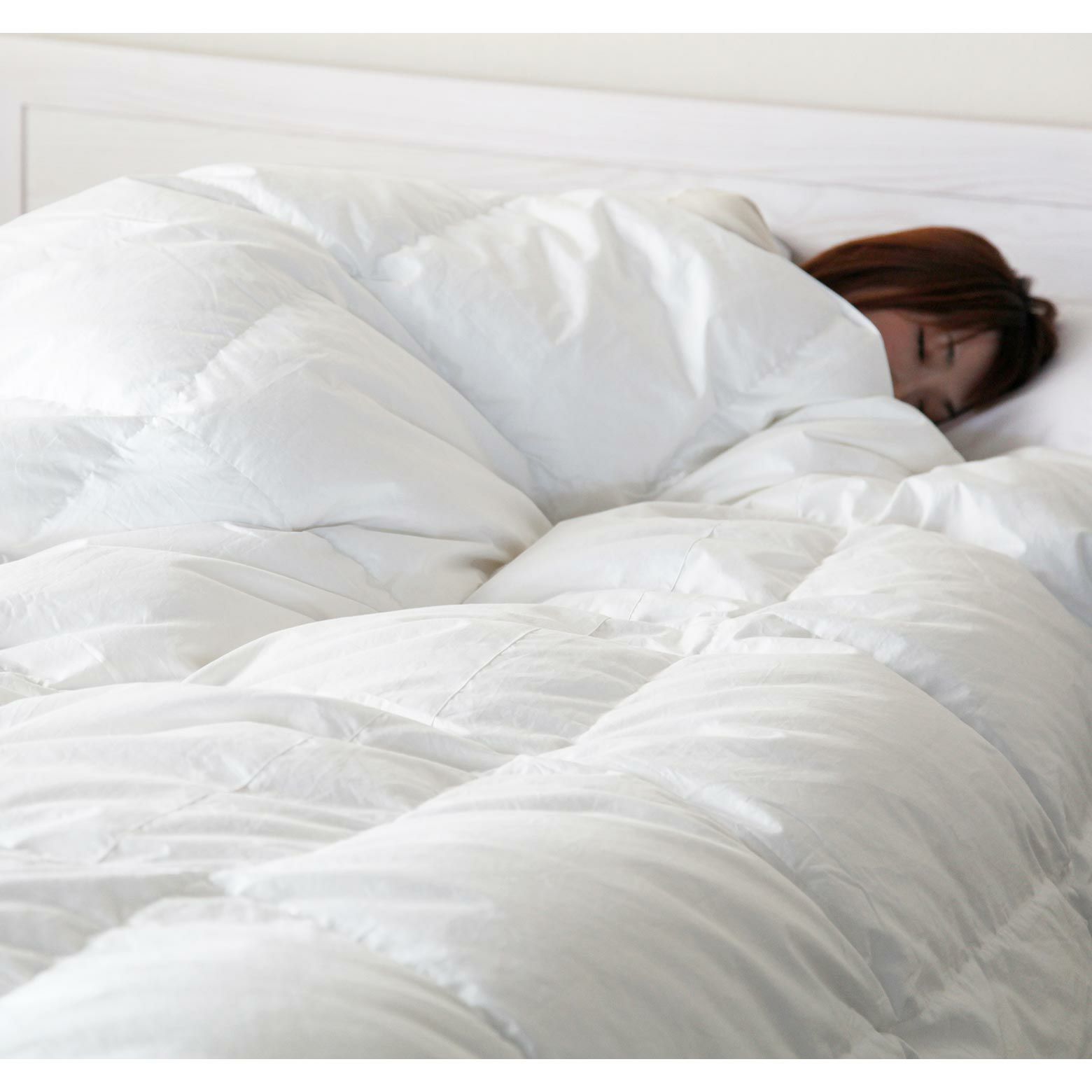 シングルサイズ】デラックス羽毛布団(ポーランドマザーグースダウン93