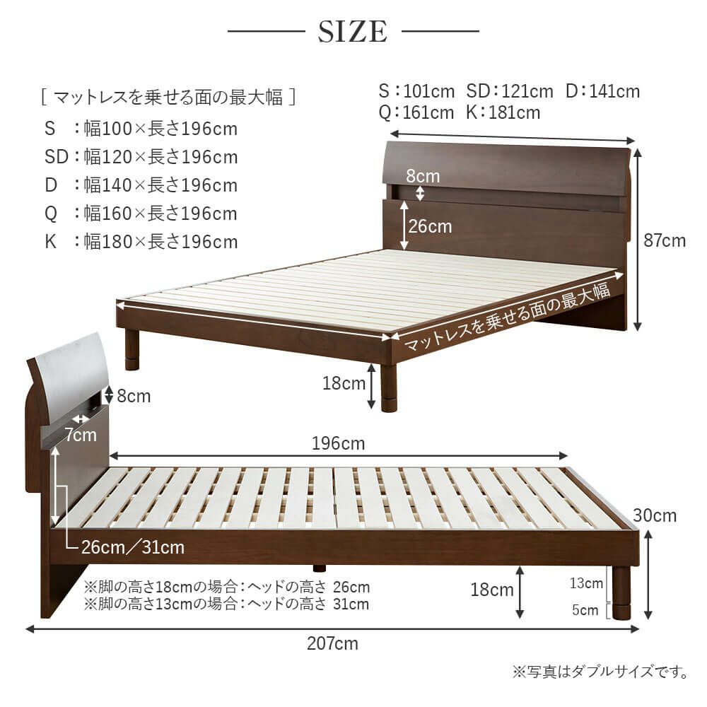 ドミール[ブラウン] [シングルサイズ]木製ベッドすのこ仕様 | 日本最大級のベッド専門店 ビーナスベッド