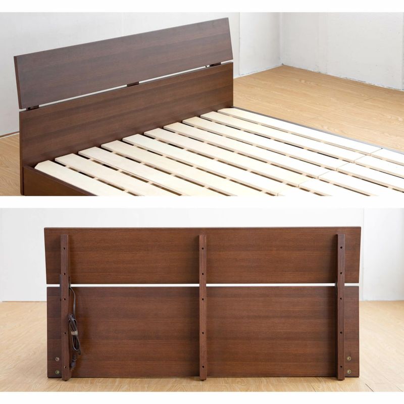 シングル】ロゼッタ ブラウン【マットレス別売り】【組立設置付